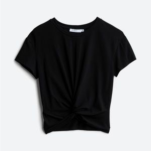 Lush Cropped - Knot Front Top